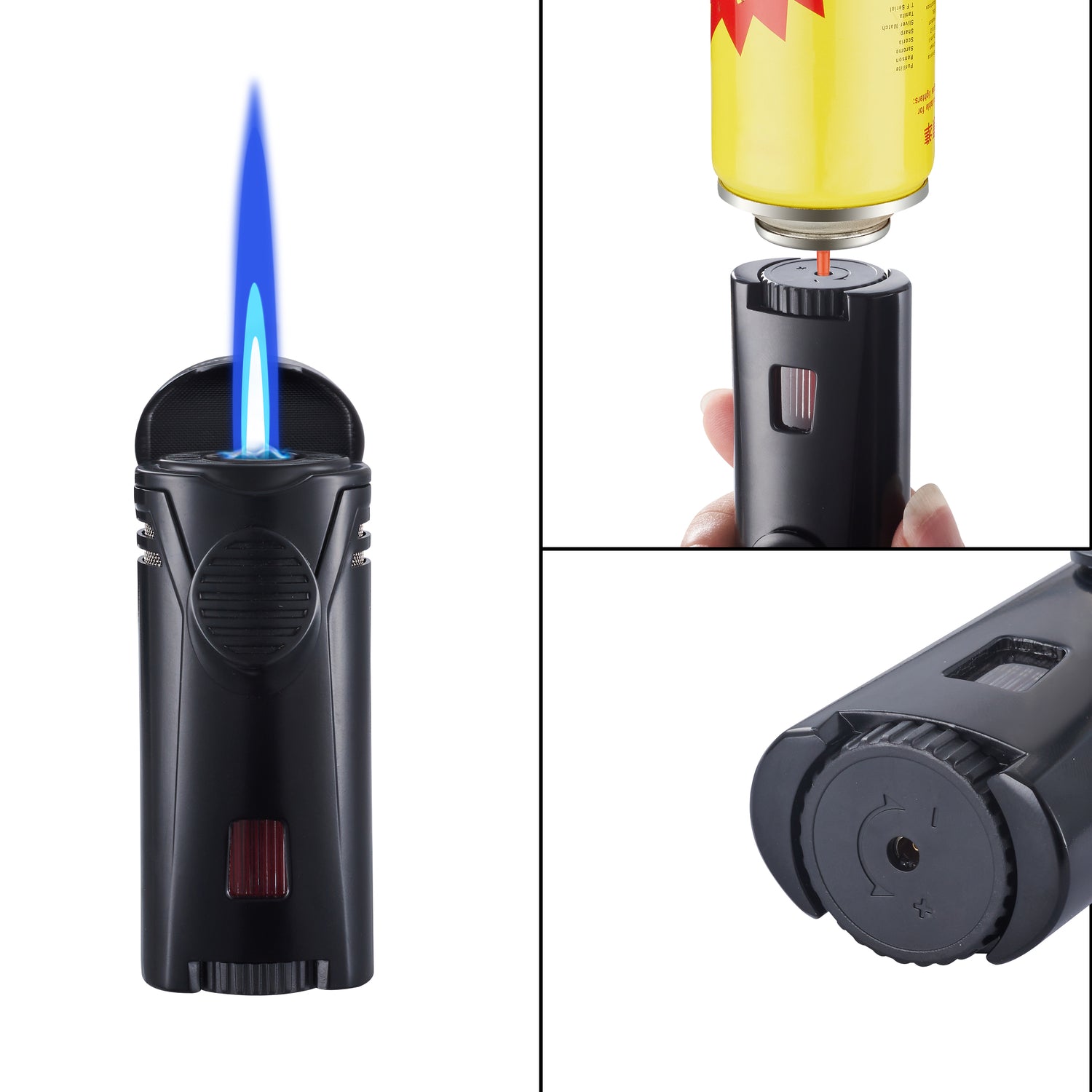 DEBDEN LIGHTER WITH CIGAR HOLDER