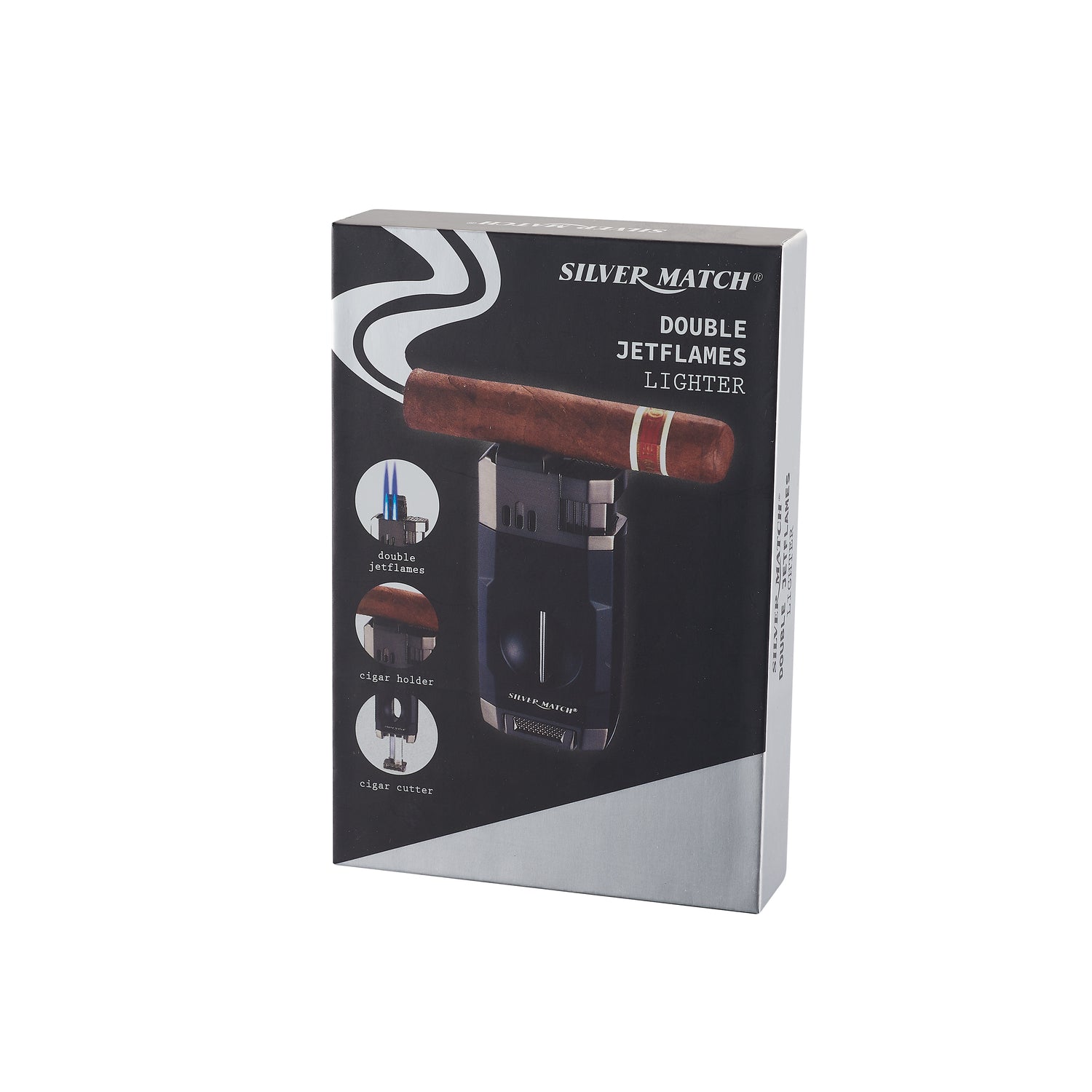 SM BELFAST V CUT 2 JETFLAMES LIGHTER