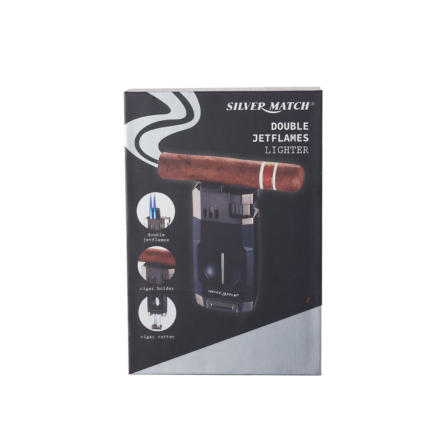 SM BELFAST V CUT 2 JETFLAMES LIGHTER