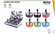 CHAMP COLORFUL PUSH ASHTRAY 9CM DL-6