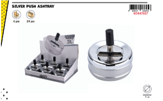 CHAMP METAL PUSH ASHTRAY 9CM DL-6