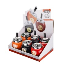 CHAMP POOL BALL PUSH ASHTRAY DL-6