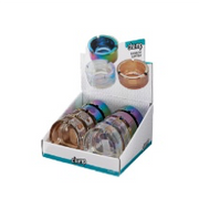 CHAMP RAINBOW GLASS ASHTRAY 9*3.8 cm-DL8