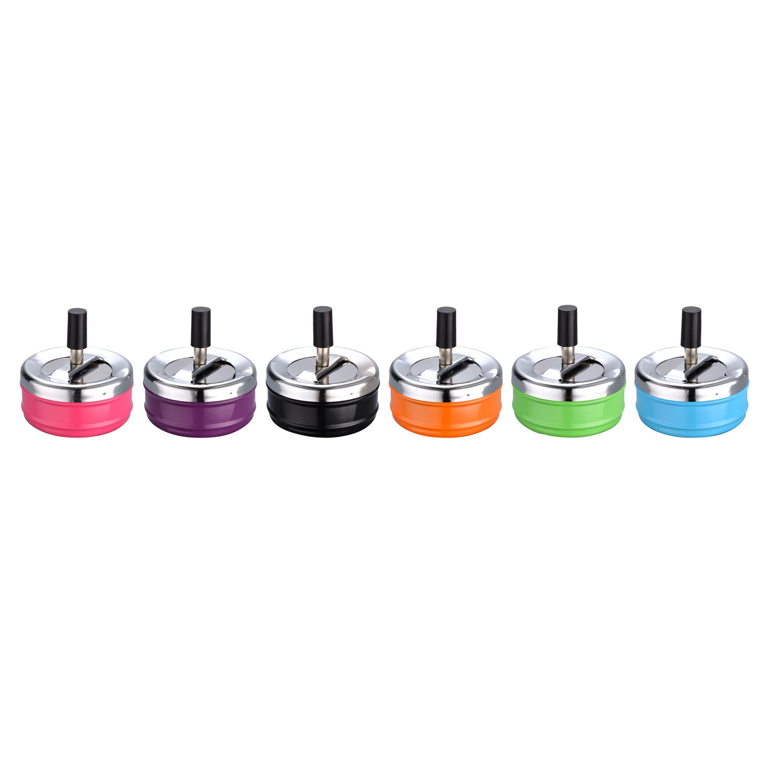 CHAMP COLORFUL PUSH ASHTRAY 9CM DL-6