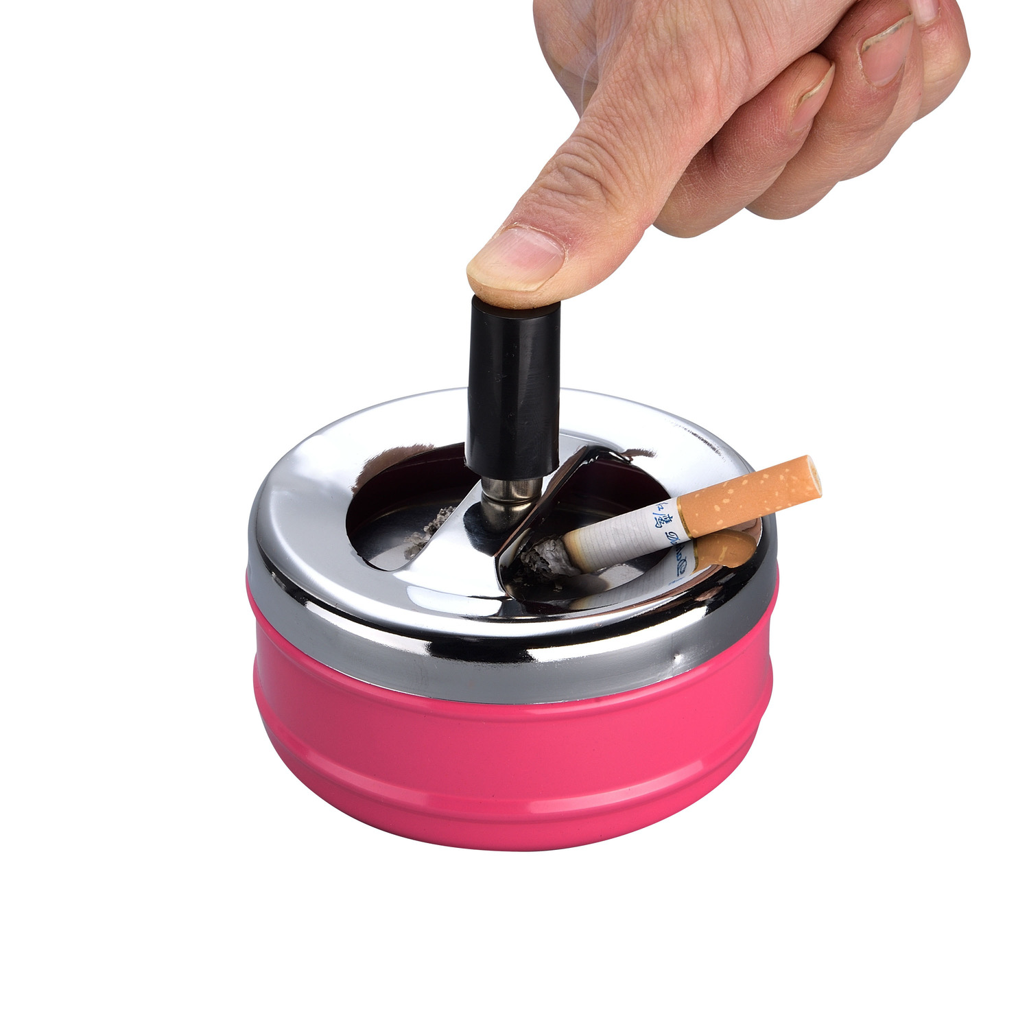 CHAMP COLORFUL PUSH ASHTRAY 9CM DL-6
