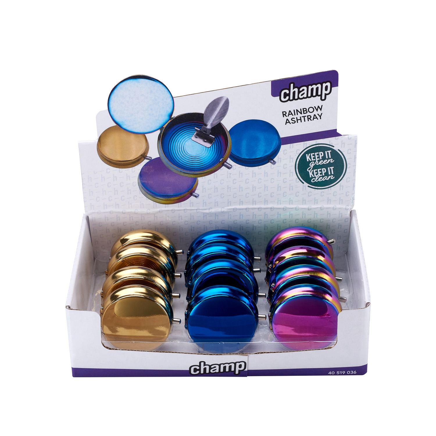CHAMP POCKET ASHTRAY RAINBOW DL-12