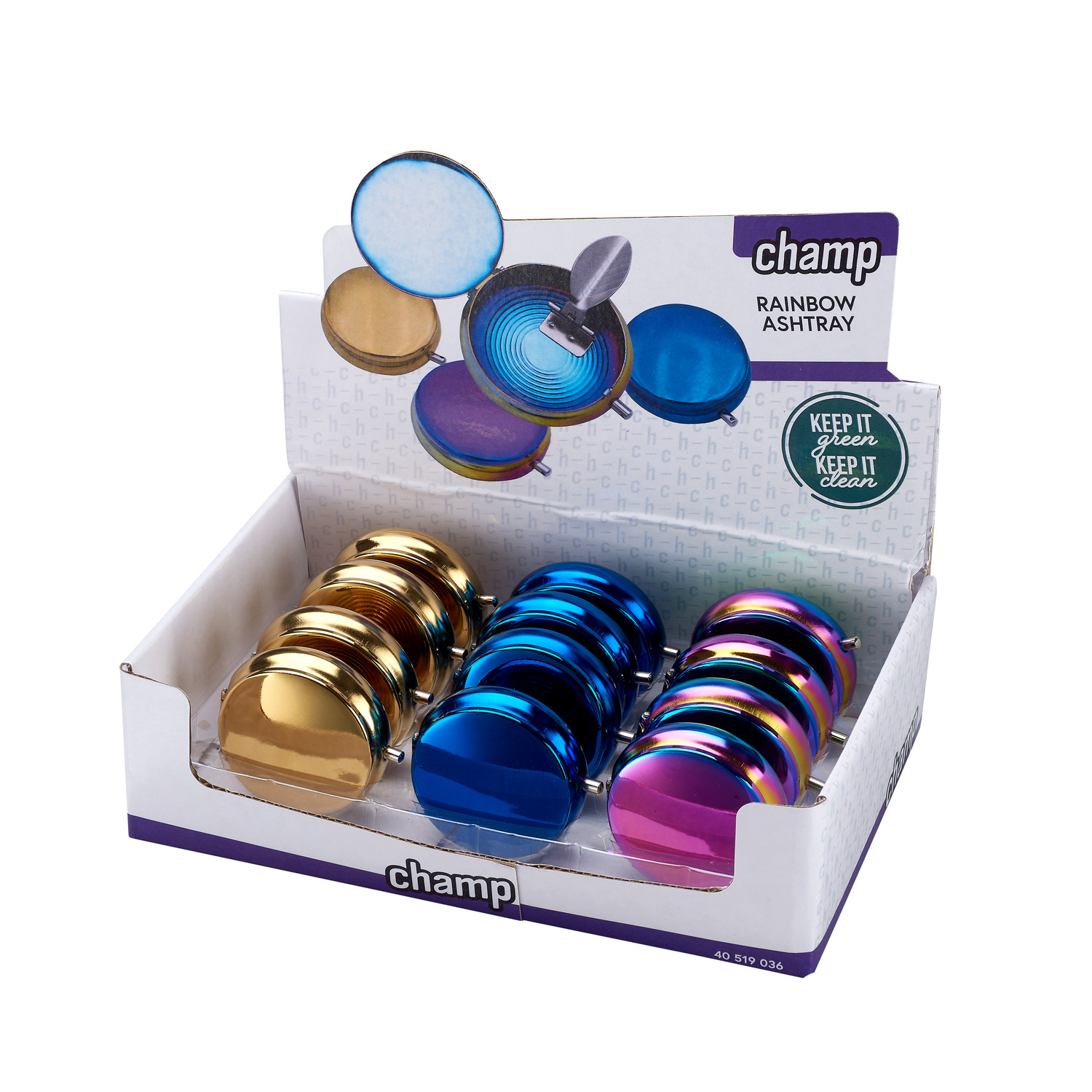 CHAMP POCKET ASHTRAY RAINBOW DL-12