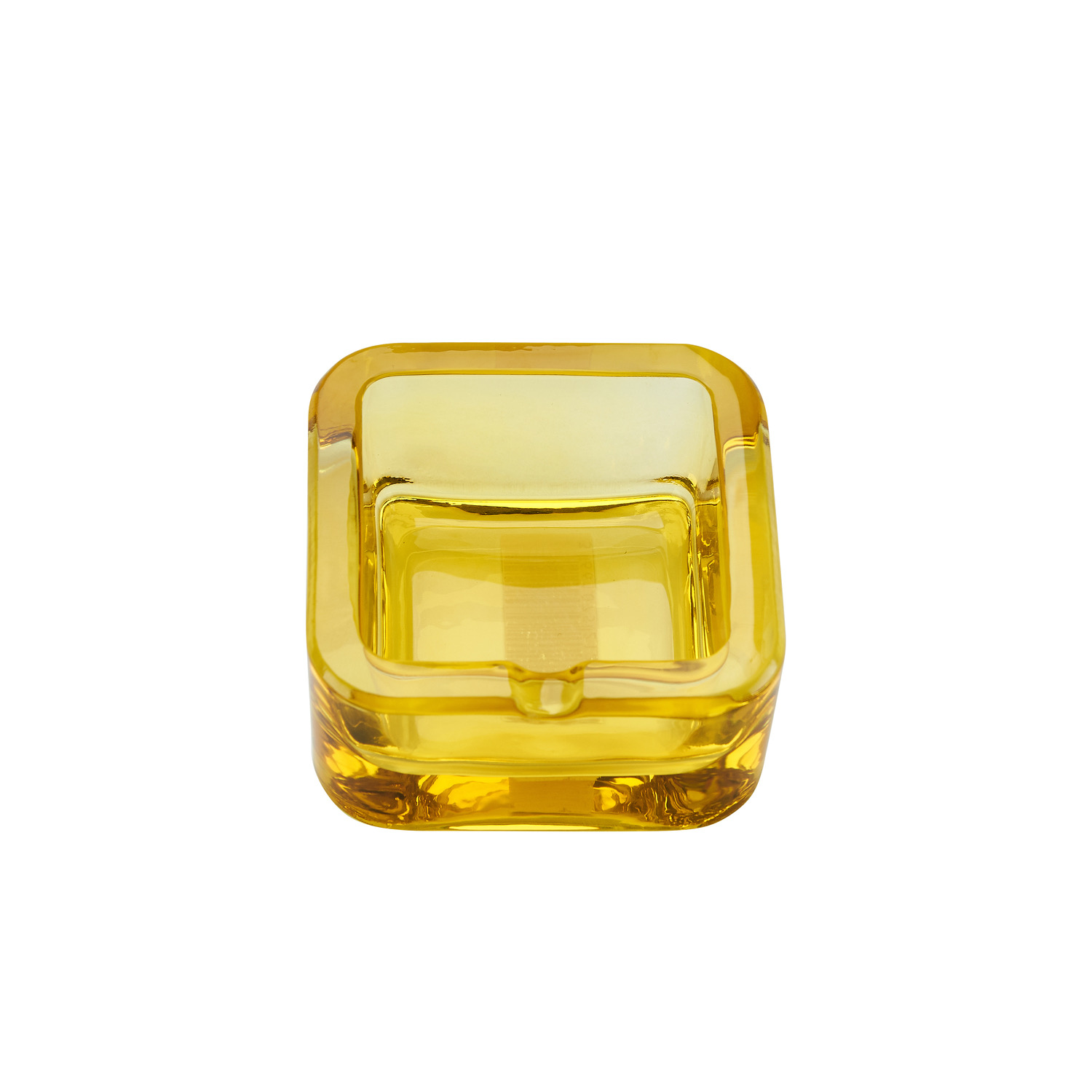 CHAMP SMOKE GLASS ASHTRAY 7.3*7.3cm-DL12
