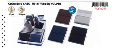 CH CIG CASE WITH RUBBER HOLDER DL-12