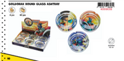 CH GOLDORAK ROUND GLASS ASHTRAY DL-6