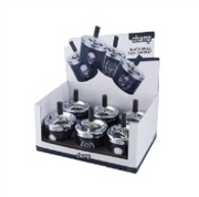 CH PUSH ASHTRAY BLK SKULL DL-6