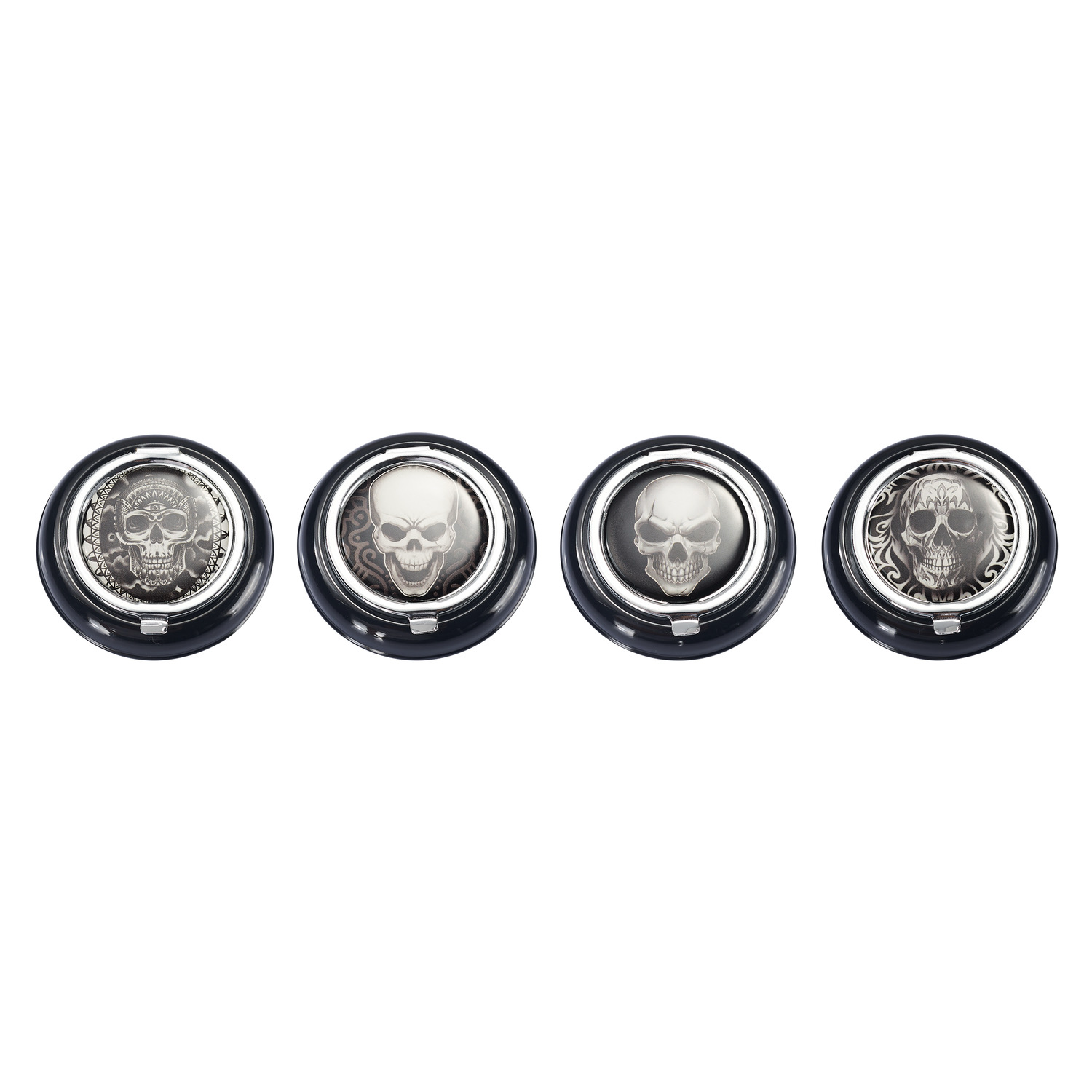 CH BLACK POCKET ASHTRAY SKULL DL-12