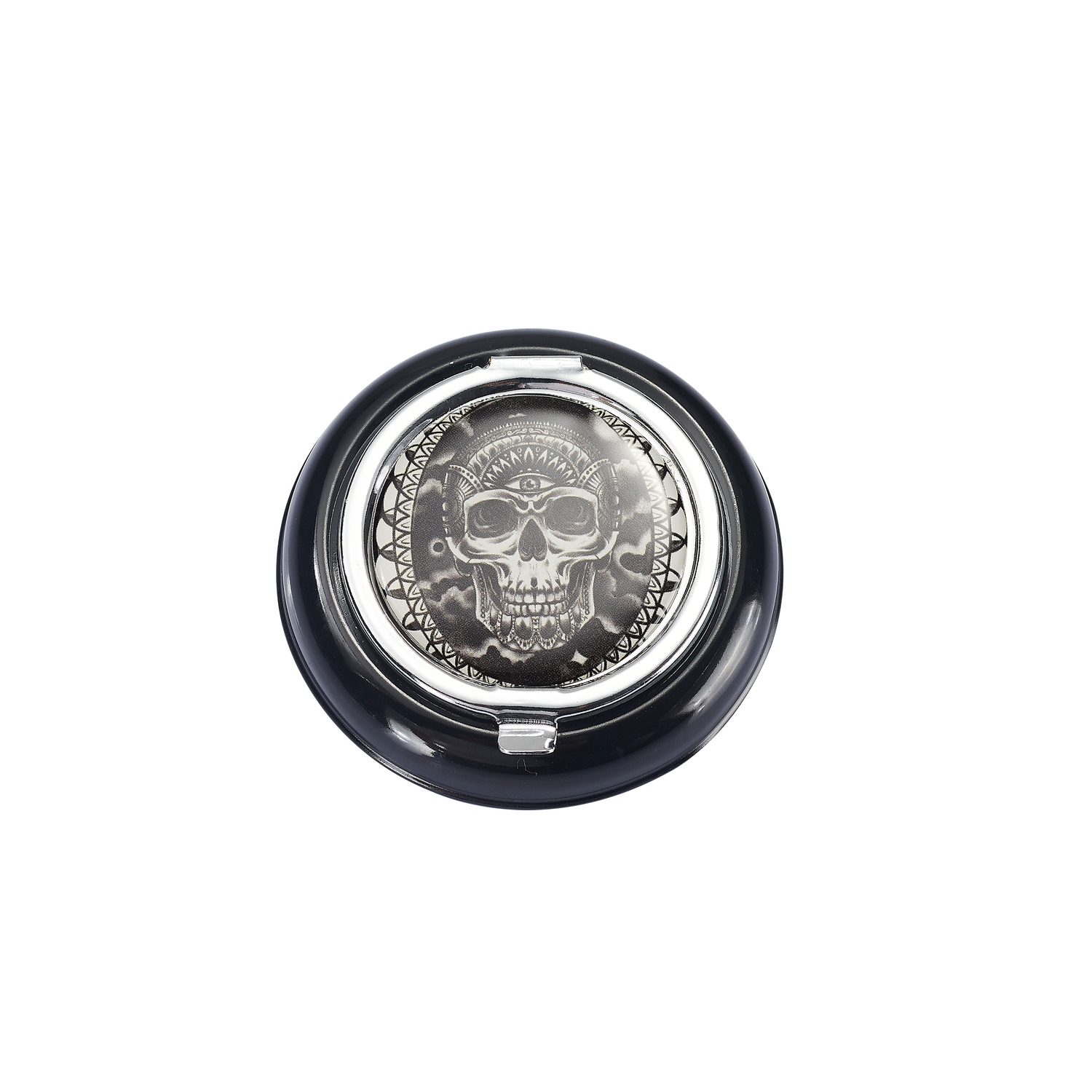 CH BLACK POCKET ASHTRAY SKULL DL-12