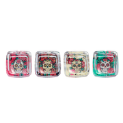CH GLASS ASHTRAY COLORFUL SKULL