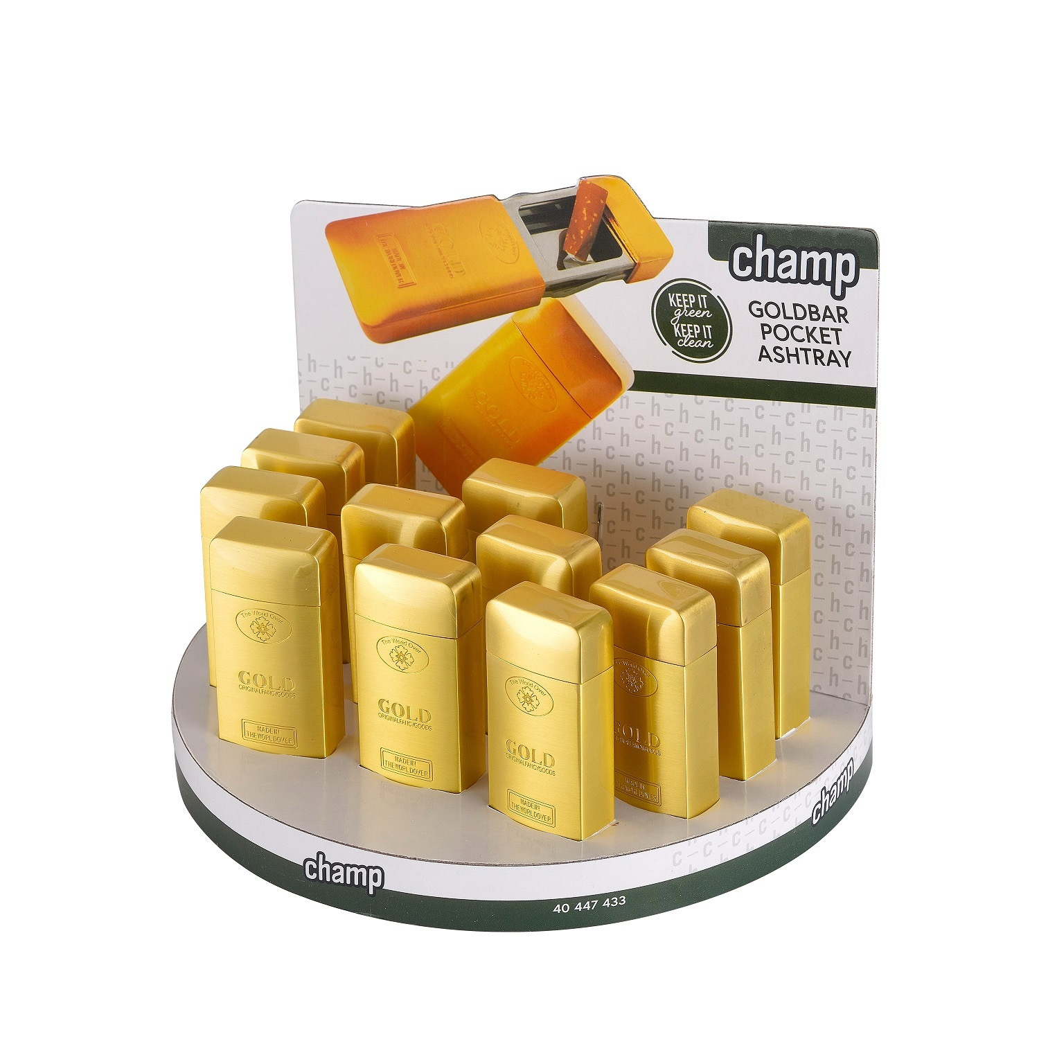 CH GOLDBAR POCKET ASHTRAY DL-12