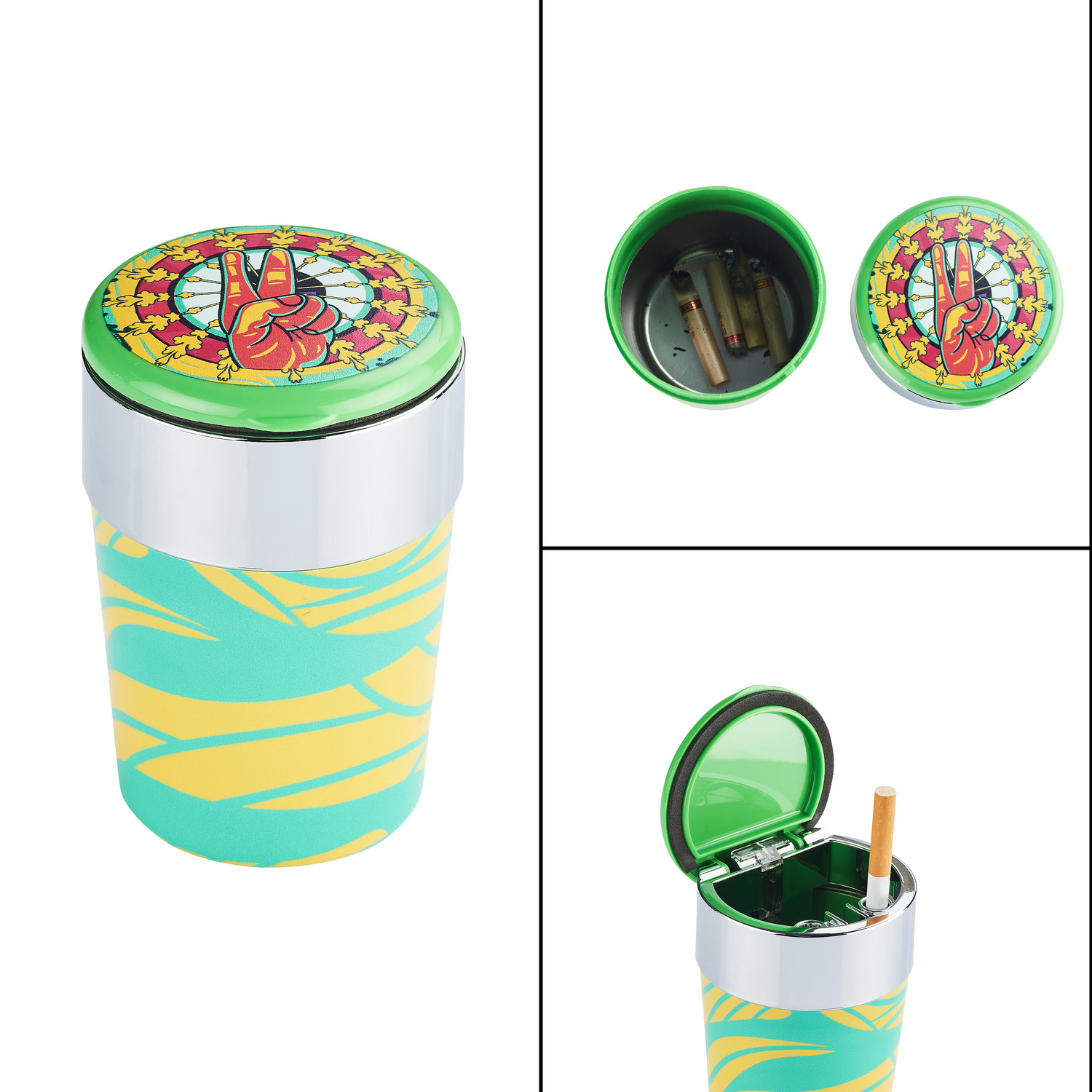 CH HIPPIE CAR ASHTRAY DL-6