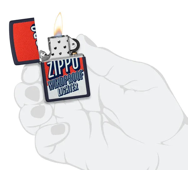 Colour Block Zippo Design