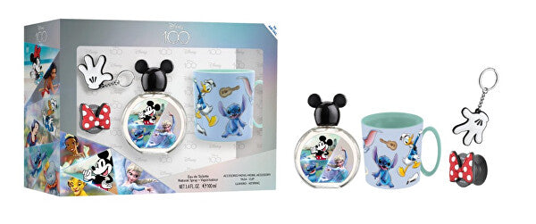 Disney-P009430/disney 100 gift set edt 10ml+mug+