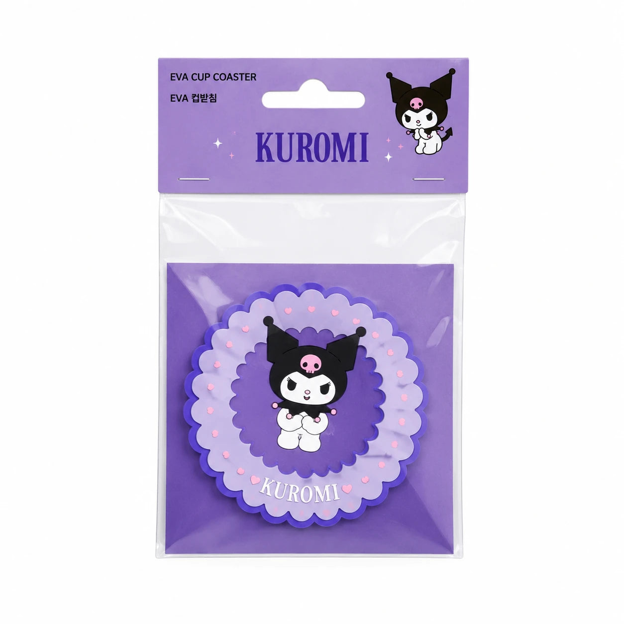 HK KUROMI 2 SPIRAL HAIR TIE IN BAG ASS12