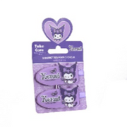 HK KUROMI 2 x HAIR CLIP B/CARD ASS-12