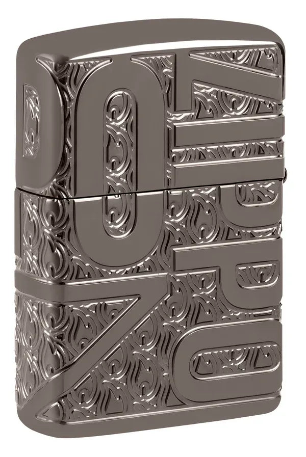 Reverse Carve Zippo Design