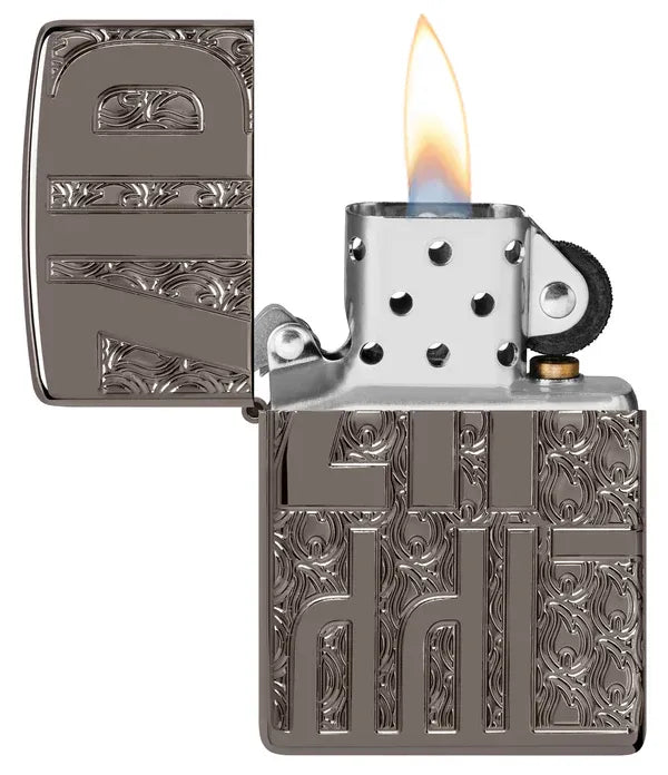 Reverse Carve Zippo Design