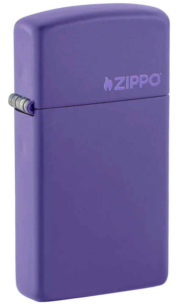 Slim® Purple Matte Zippo Logo