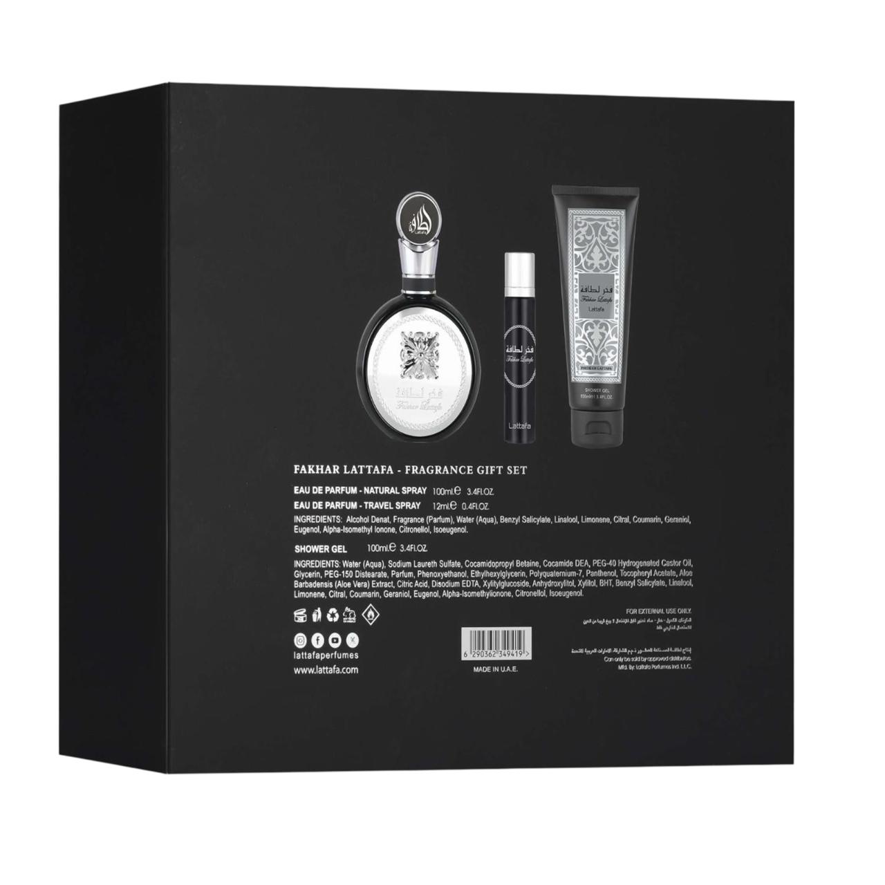 Fakhar Lattafa For Men giftset 3pcs