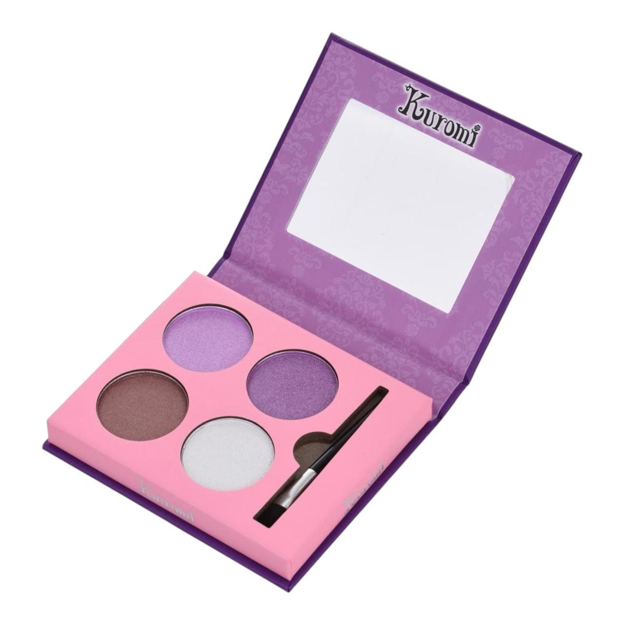 Kuromi Eyeshadow Pal 4colors +Brush Mirror