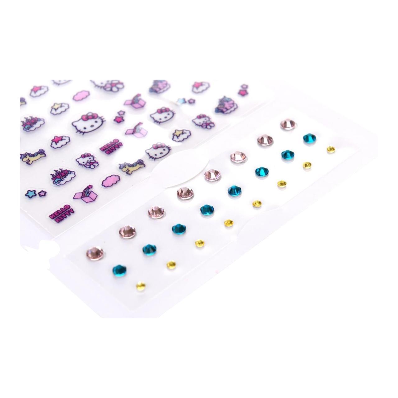 Hello Kitty 72 Nail Stickers/24 Strass Card x24