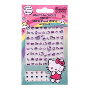 Hello Kitty 72 Nail Stickers/24 Strass Card x24