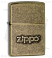 ZIPPO STAMP ANTIQUED BRASS