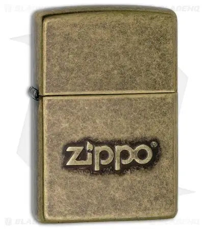 ZIPPO STAMP ANTIQUED BRASS