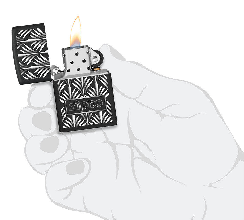 ZIPPO ART DECO PATTERN DESIGN