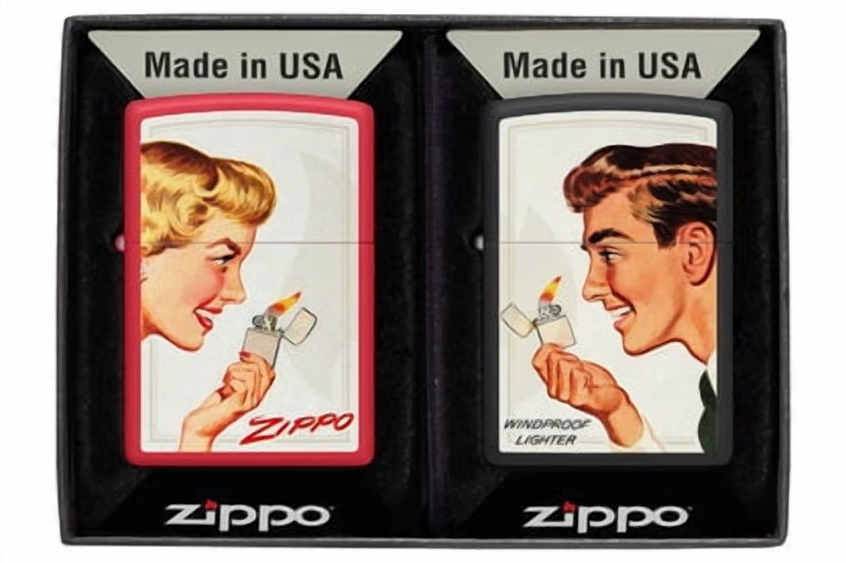 Zippo Couple Set Girl/Guy