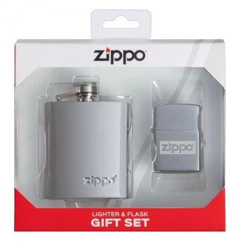 Zippo Design Ltr & Flask Set